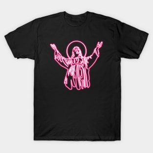 Pink Neon Jesus T-Shirt